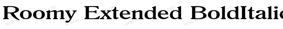 Roomy Extended BoldItalic字体转换